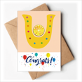 thumbnail image 1 of U Alphabet Orange Fruit Cute Pattern Wedding Cards Congratulations Greeting Envelopes, 1 of 3