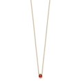 thumbnail image 2 of Diamond2Deal 14K Yellow Gold Enameled Small Ladybug Necklace 16.5inch for Women, 2 of 5