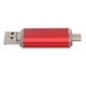 thumbnail image 5 of Dispositivo de memoria de almacenamiento a granel de alta velocidad ThreeInOne de aleación de aluminio rojo con disco USB 3.0 U (16 GB), 5 of 5