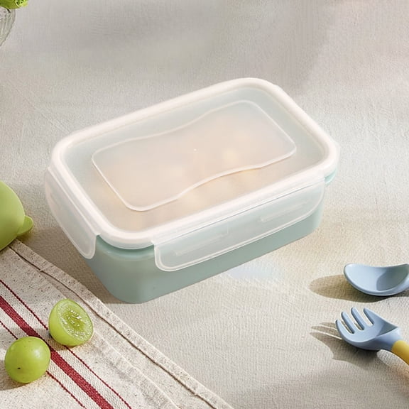 Rectangular Plastic Food Storage Container with Leak-Proof Lid for Meal Prep and Leftovers