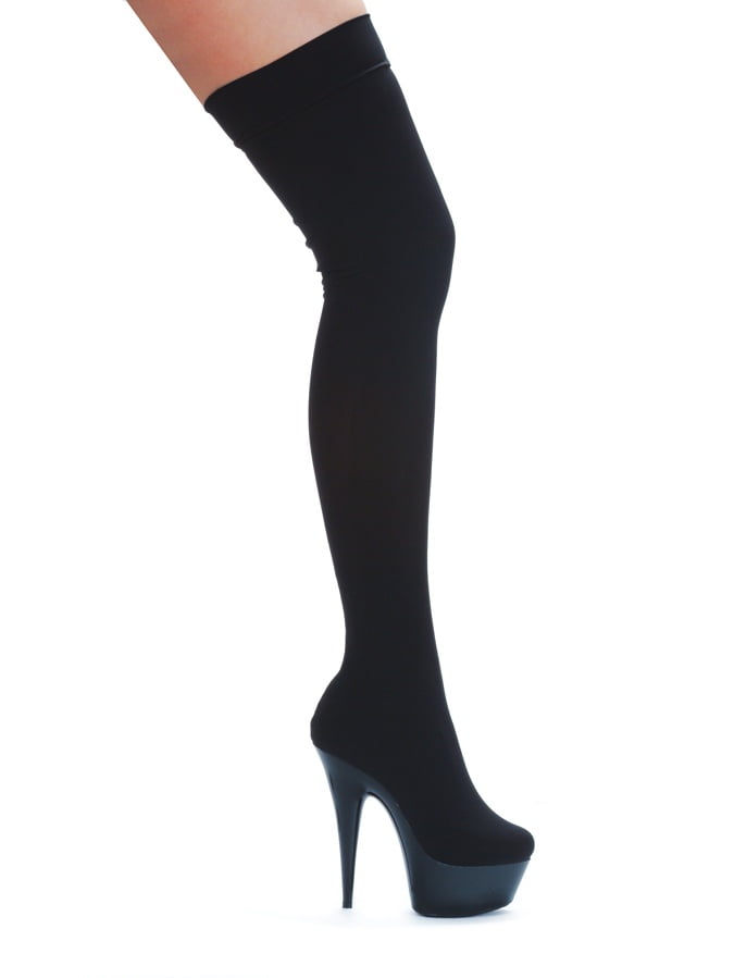 lycra thigh high boots