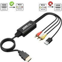 HDMI to RCA Cable,HDMI to RCA Converter Adapter Cable, 1080P HDMI to AV 3RCA CVBs Composite Video Audio Supports for Amazon Fire Stick, Roku, Chromecast, PC, Laptop, Xbox, HDTV, DVD