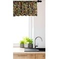 thumbnail image 3 of Ambesonne Mexico Window Valance, Traditional Pattern, 54" X 18", Charcoal Grey White, 3 of 3