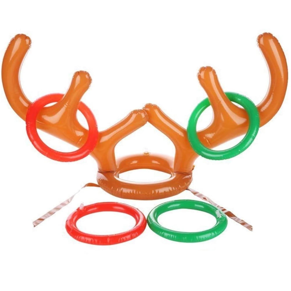 Christmas Inflatable Reindeer Antler Ring Toss Games For Christmas