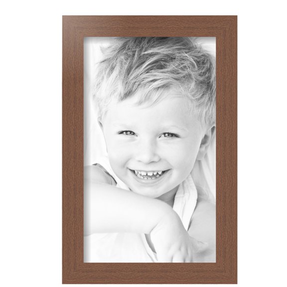 ArtToFrames 9" x 15" Walnut Picture Frame, 9x15 inch Brown MDF Poster Frame (WOM-4296), Pack