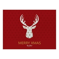 UYUH Waterproof Christmas Placemats for Dining Table 32 x 21 cm Festive Holiday Table Mats with Snowflake Design, Washable & Non-Slip for Winter, Xmas, New Year Decor