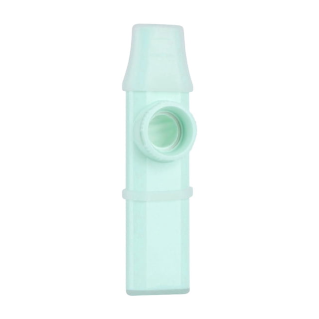 Tono ajustable de kazoo fácil de llevar para amantes de la música instrumentos musicales mini para el acompañamiento de violín de teclado guitarra Verde claro