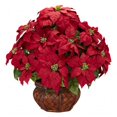 thumbnail image 1 of Poinsettia avec arrangement Décoratif en Soie, 1 of 1