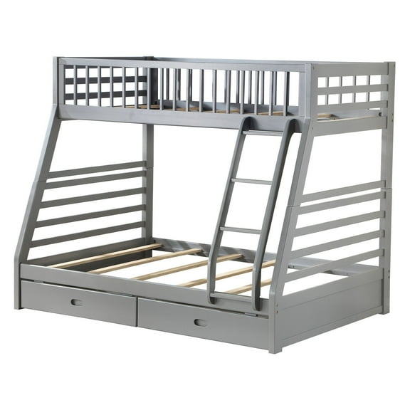 ACME Jason Twin over Full Bunk Bed with 2 Drawer, Multiple Colors
