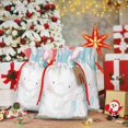 thumbnail image 5 of Fuzoiu Cute Elephant Print Christmas Gift Bag,Burlap Gift Bag with Drawstring Closure & Hang Tag,Perfect for Holidays, Birthdays, and Special Occasions-Small, 5 of 7