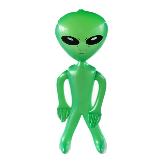 Paquete de 3 alienígenas inflables gigantes - Juguetes inflables alienígenas para niños - Decoraciones de fiesta temáticas de cumpleaños de Halloween Ormromra CPB-DE-WX368-3