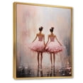 thumbnail image 2 of Designart "Dancing in Pink Ballet II" Glam Floater Framed Canvas Art Print, 2 of 7