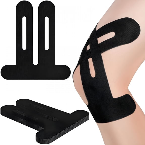 QARUN Kinesiology Tape for Knees, 10 Count Knee Tape for Knee Pain Relief Pre Cut, Latex Free Knee Tape, Support Muscles and Joints