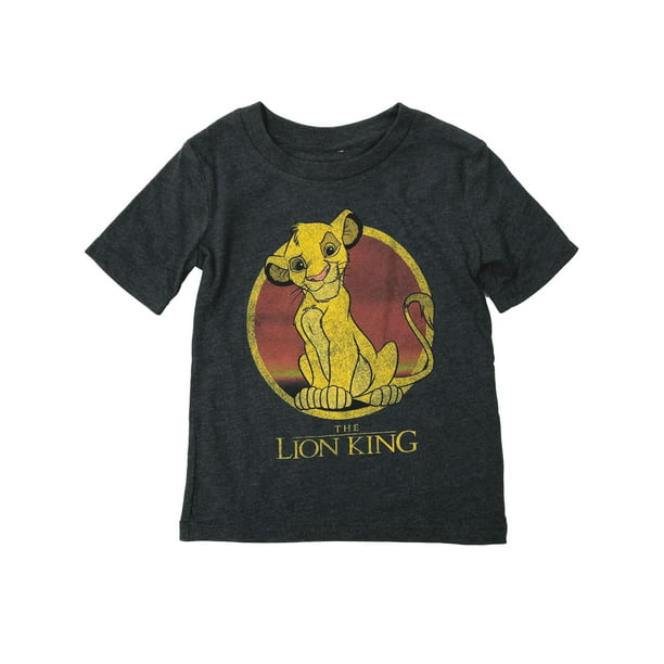 Disney Lion King Boys Gray Short Sleeve Simba T-Shirt Tee Shirt ...
