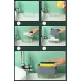thumbnail image 4 of Kitchen Soap Dispenser + Sponge Holder 2-in-1, Update Design Dish Liquid Soap Pump Dispenser, Dishwashing Countertop Soap Dispenser with Sponge Holder Instant Refill, 4 of 7