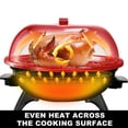 thumbnail image 5 of Techwood 11 Inch 1600W Electric BBQ Grill Portable Indoor Outdoor Cooking, 5 of 9