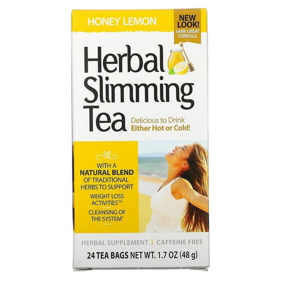 21st Century Slimming Tea, Honey Lemon, 2 Count 2-PACK