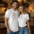 thumbnail image 2 of BlankRift Mens Tees Valentines Day Matching Couples T Shirts for Him and Her Crew Neck Short Sleeve Pullover Top Husband Wife Valentine Shirt Graphic Tees Men White S, 2 of 4