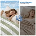 thumbnail image 2 of Striped Anchor Cooling Blanket,Lightweight Breathable Summer Throw Blanket with Double Sided Cold Effect,Navy Blue Nautical Sage Green Geometric Picnic Blankets Bed Sheet for Hot Sleepers 50"x60", 2 of 8