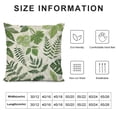 thumbnail image 6 of CMMY Sage Green Leaf Plant Pillow Covers Set of 2 Tropical Fern Herbs Botanical Leaves Floral Decorative Pillow Cases Vintage Cushion Case Farmhouse Home Decor for Couch Sofa Porch Outdoor, 6 of 6