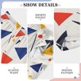 thumbnail image 6 of FORMRS Boys Pajama Pants with Pockets Size 13-14Y Kids Lounge Sleep Bottoms, White Geometric, 6 of 8