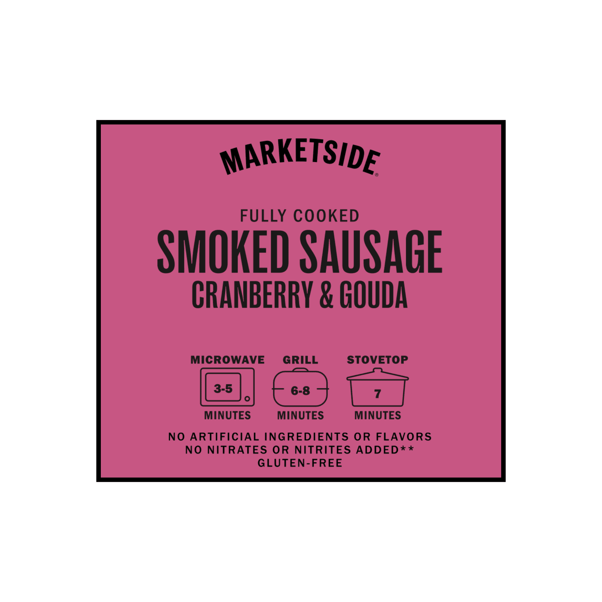 Marketside Cranberry Gouda Smoked Sausage, Refrigerated, 12 Ounces