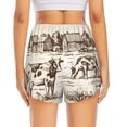 thumbnail image 4 of Goofa Cows On The Farm Printed Women 2 in 1 Running Shorts,Quick Dry Athletic Workout Shorts,High Waisted Athletic Shorts with Liner Pockets-Small, 4 of 9