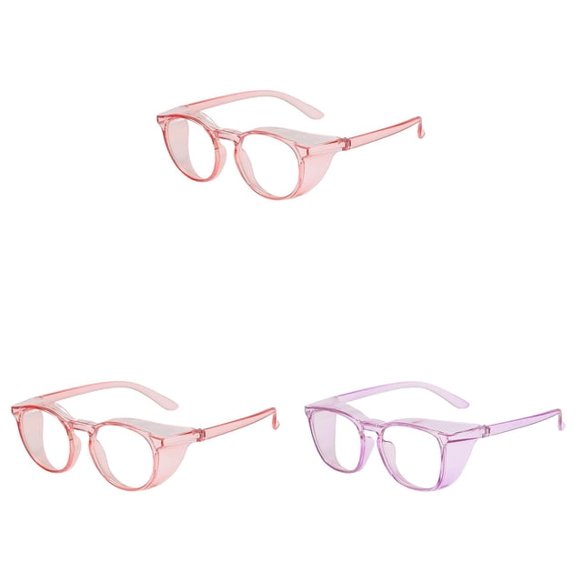 YWIYIUD 3PCS Lightweight and Durable Protective Glasses for Adults Portable Comfortable Fog and Scratch Clear Glasses Suitable for Work Sports and Outdoor Activities