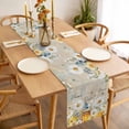 thumbnail image 3 of Table Runner 72 Inches Long for Kitchen Dining, Daisy Spring Floral Dresser Scarf Farmhouse, Dining Table Decorations for Wedding/Parties, Farmhouse Botanical Bees Elegant 18 x 72 In, 3 of 8