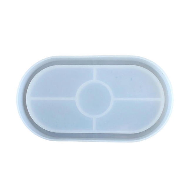 Elliptical Storage Plate Silicone Mold Ring Trinket Storage Plate Mould Resin Casting Mold Handmade Craft Home Decor