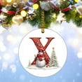 thumbnail image 4 of Christmas Hanging Oranments Red Alphabet Snowman Ornaments for Christmas Tree Circular Acrylic Christmas Decor with String for Holiday Gift Decorations, 4 of 5