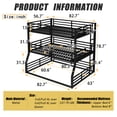 thumbnail image 4 of Alukang Heavy Duty Triple Bunk Bed for Bed Room, Full/Full XL over Full/Full XL over Queen Metal Bunkbeds with Ladder, Family-Friendly for All Ages, Bedroom, No Box Spring Needed, Easy Assembly, 4 of 9