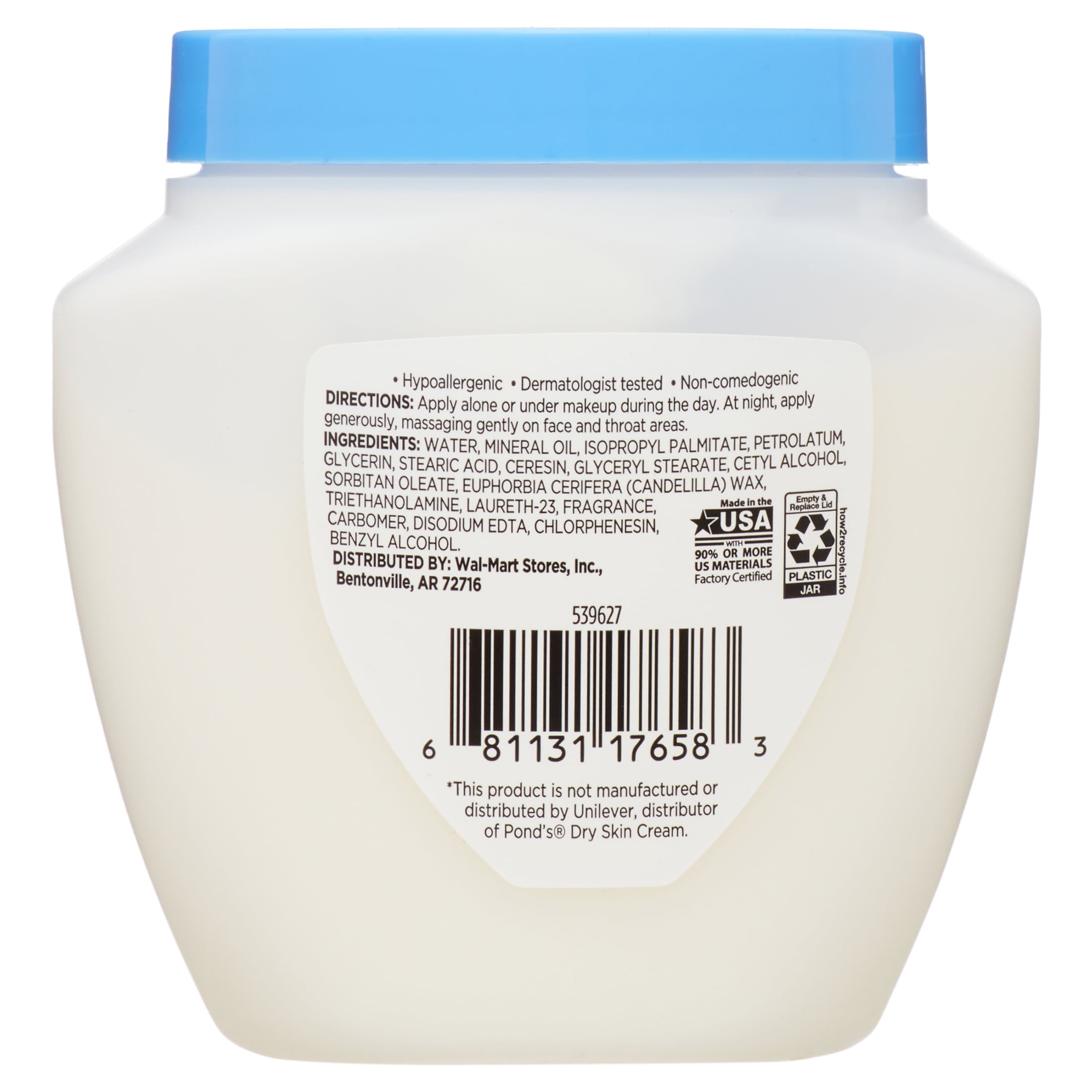 Equate Dry Skin Facial Cream, 6.5 oz - Walmart.com