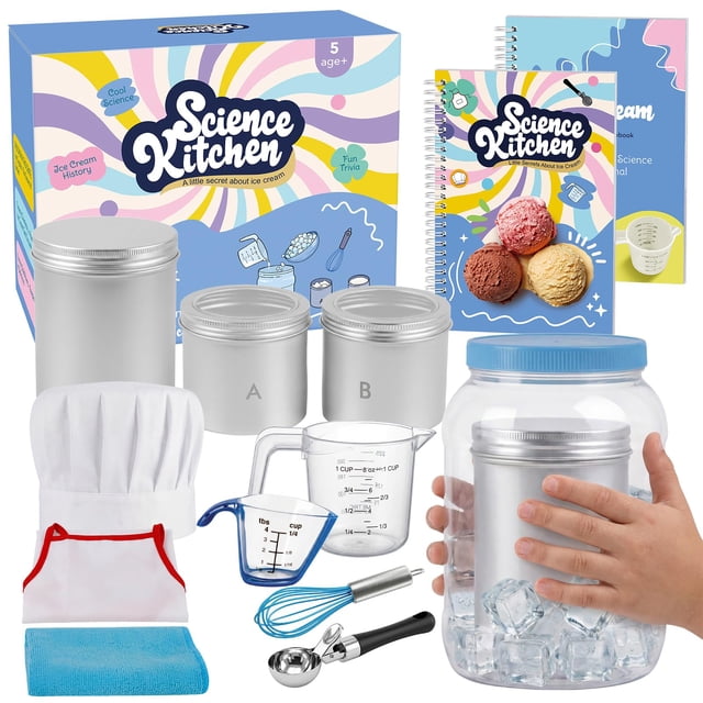 Kit científico para hacer helados Aizweb Kids con recetas visuales