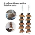 thumbnail image 6 of Hamster Hanging Chew Toys, Natural Semi-circular Wood Skewers Shape Bite Resistant Swing Molar Toy for Hamsters Bunny Rabbits Parrots Guinea Pigs Chinchilla, 6 of 7