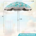 thumbnail image 3 of Goplus Parasol de Patio Extérieur à Franges de 6,5 Pi avec Sac de Transport, Inclinaison à Bouton-Poussoir pour Jardin, Vert, 3 of 10