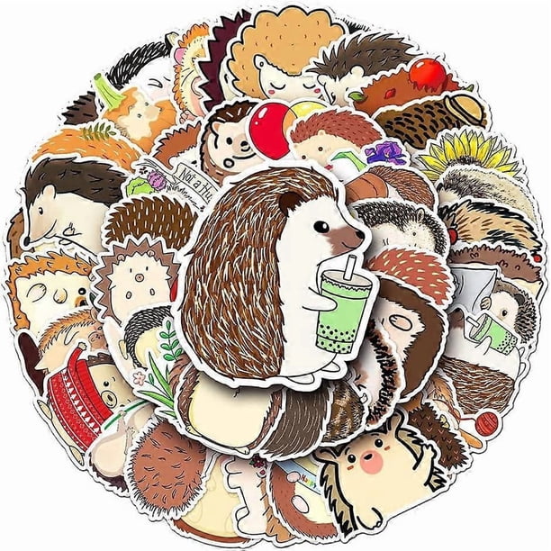 Cute Hedgehog Stickers for Kids Teens Boys Girls,Waterproof Vinyl Stickers for Water Bottle Phone Laptop Flasks Luggage Scrapbook Cup Bike Pack[Hedgeh