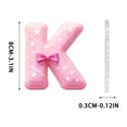 thumbnail image 3 of Pink 26 Letter Ornaments for Christmas Tree Decoration - Personalized Hanging Pendant Xmas Alphabet for DIY Craft Ornaments (K), 3 of 6