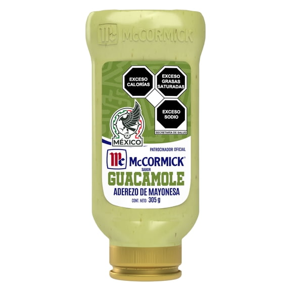 Aderezo de mayonesa McCormick con guacamole squeeze 305 g