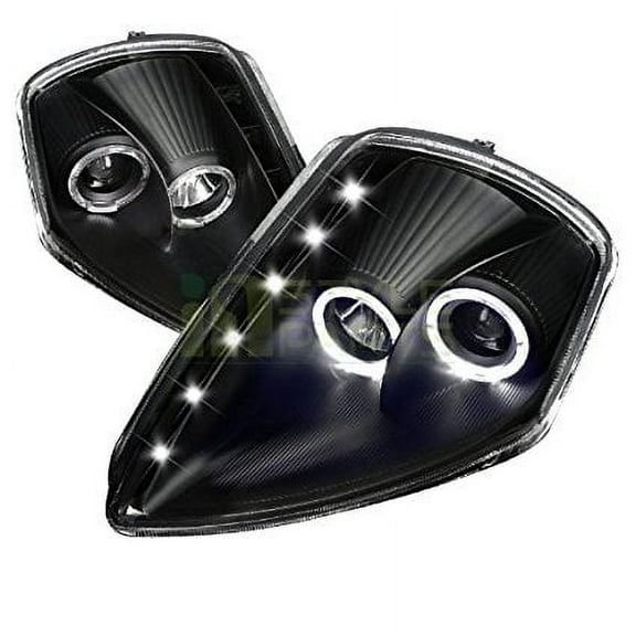 Spec-D Tuning LHP-ELP00JM-WJ Mitsubishi Eclipse Gs Gt Rs Spyder Black Halo Projector Headlights