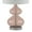 Pink, variant on 510 Design Ellipse Contemporary Glass and Fabric Table Lamps in Gold (Set of 2)