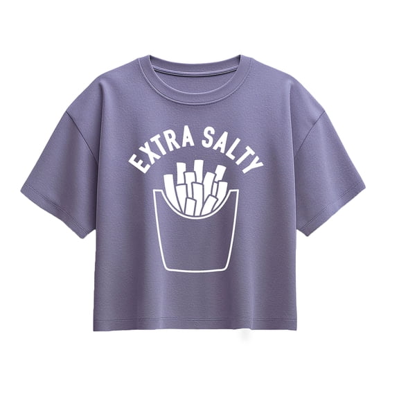 Instant Message - Extra Salty - Youth Girls Boxy T-Shirt