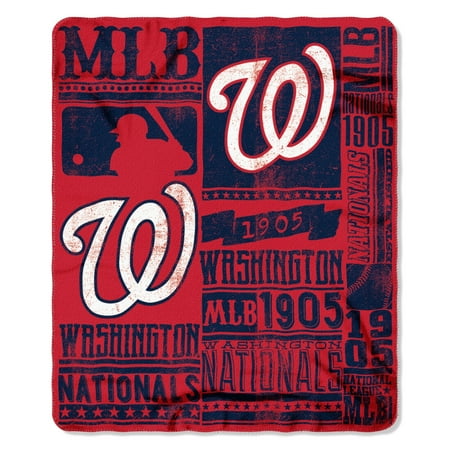 Northwest Fleece Cleveland Indians Blanket Washington Nationals The Northwest Company 50