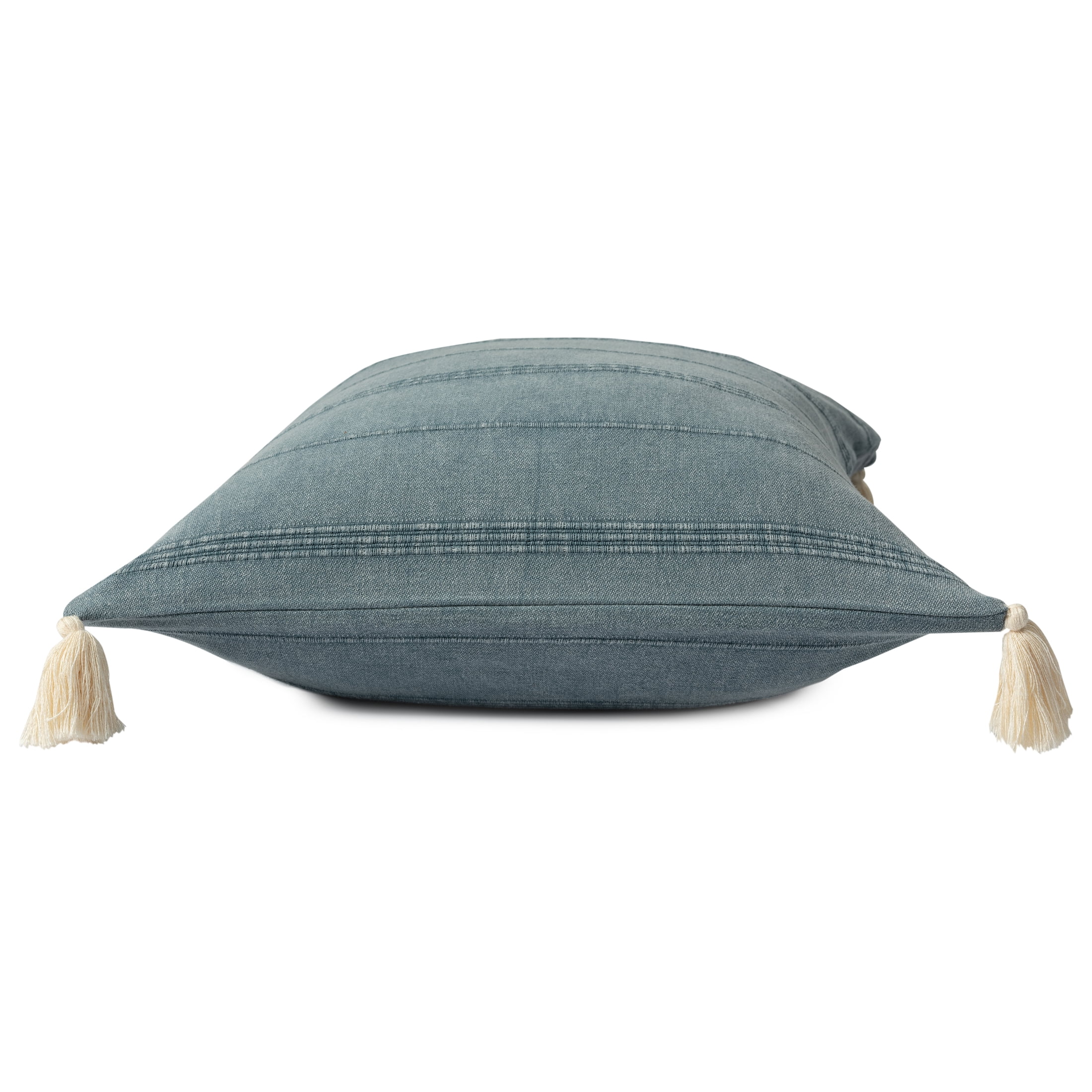 Ox Bay Sasha 18" x 18" Gray Ultra-Soft Turkish Cotton Adult Decorative Throw Pillow