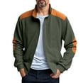 thumbnail image 2 of Jackets for Men 2025 Long Sleeve Heavyweight Corduroy Loose Fit Stand Collar Zip Up Jacket Outerwear Coat, 2 of 8