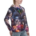 thumbnail image 6 of Kdxio Astronaut In Cosmic Garden Print Womens Oversized Hoodies Sweatshirts Hooded Pullover Tops Sweaters Casual-Large, 6 of 7