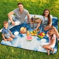 thumbnail image 7 of Colorful Tie Dye Vortex Waterproof Picnic Blanket with Foldable Zipper, Suitable for Outdoor Use, Suitable for Travel, Camping, Beaches, Parks, Grasslands, Picnic Blanket Accessories, 7 of 7