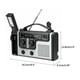 thumbnail image 3 of Radio solar portátil con manivela, receptor de radio multibanda AM FM SW con linterna LED, 3 of 8