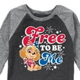 thumbnail image 3 of Paw Patrol - Americana - Free to be Me - Toddler & Youth Raglan Graphic T-Shirt, 3 of 7