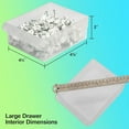 thumbnail image 6 of 26-Drawer Plastic Drawer Storage Cabinet for Garage Organization, Bead Organizer, Building Bricks Storage, Teacher Toolbox, Makeup Organizer, 20-Inch W x 6-Inch D x 10-Inch H, 10124 White, 6 of 25